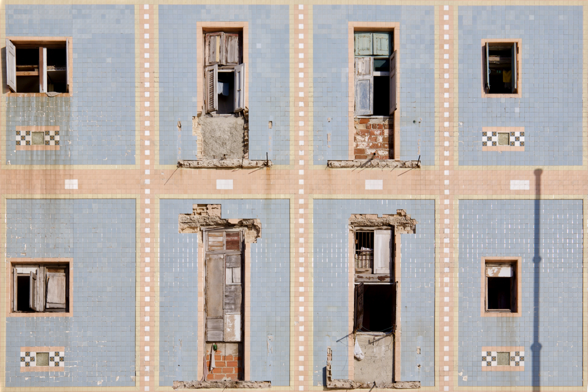 A detail of an old building in Havana, Cuba